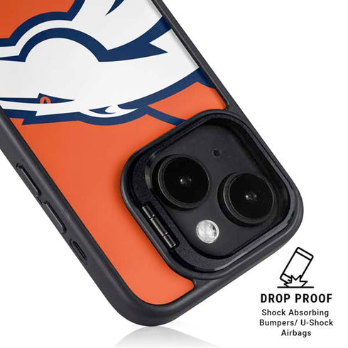NFL Denver Broncos Large Logo iPhone 14 Kickstand Case